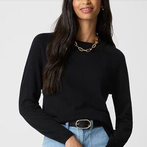 NEW NWT J. Crew Factory Wool-blend boyfriend sweater Color: Black